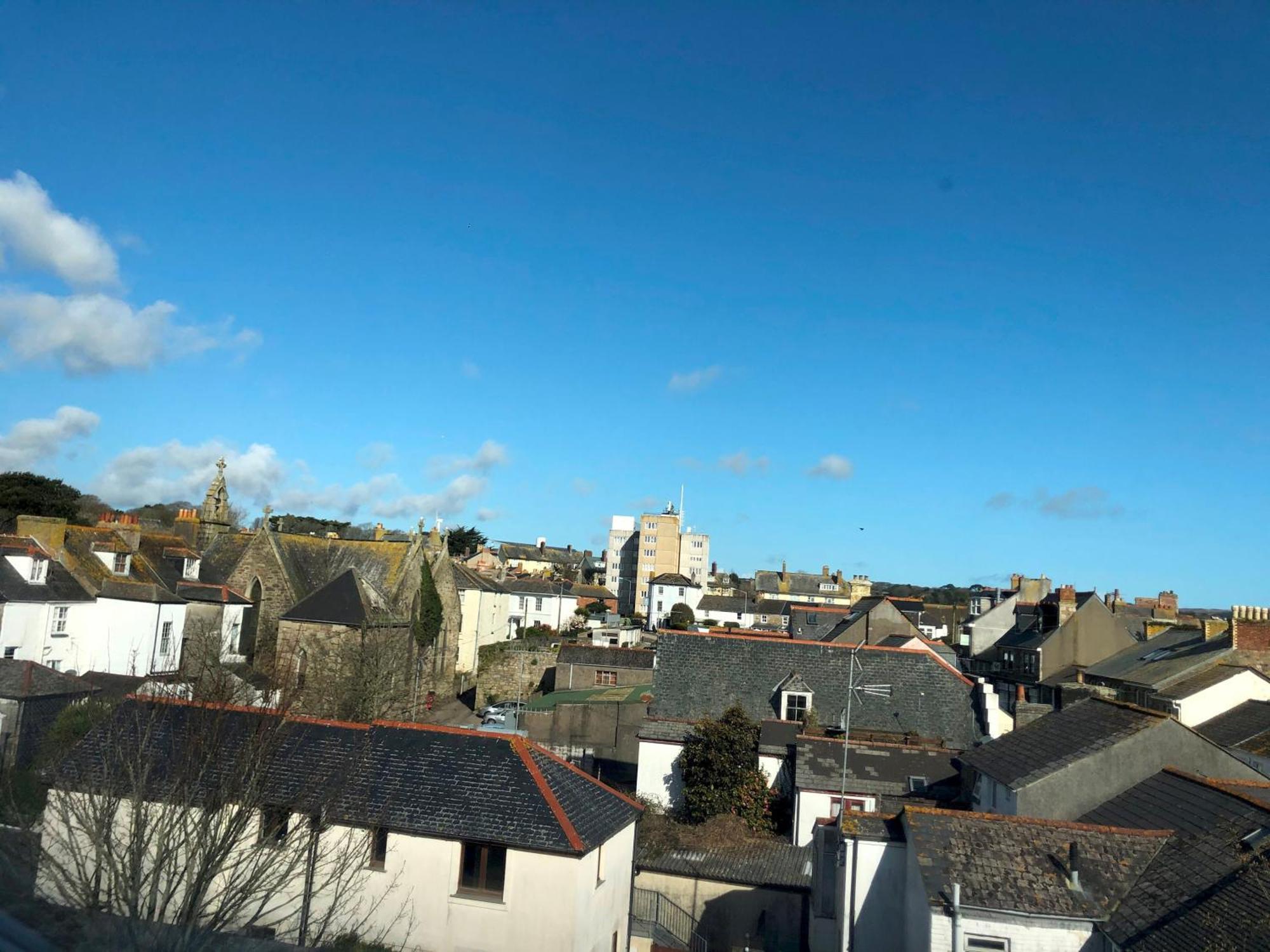 شقة Stunning Penthouse In Penzance "Amazing Sea Views" المظهر الخارجي الصورة